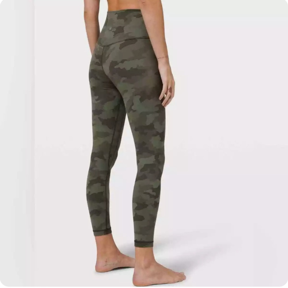 Lululemon Green Camo Align Leggings- Size 2